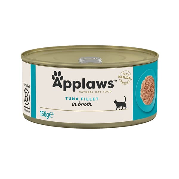 APPLAGER Tunfilet i bouillon - våd kattefoder - 156g