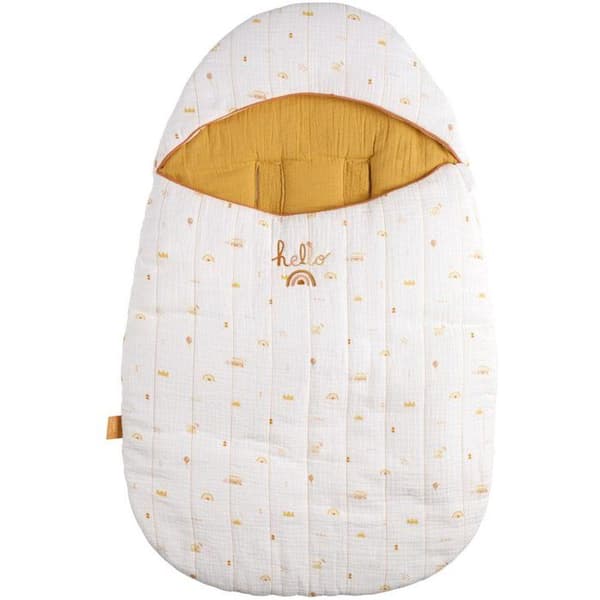 Babynest - SAUTHON - SUNLIGHT - 0-4 måneder - Bomuldsmuslin - Trykt mønster