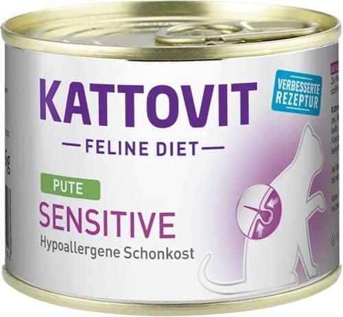 KATTOVIT Sensitive Kalkun - vådt kattefoder - 185g