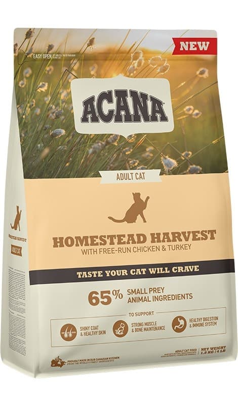 ACANA Homestead Harvest - torrfoder för katter - 1,8 kg