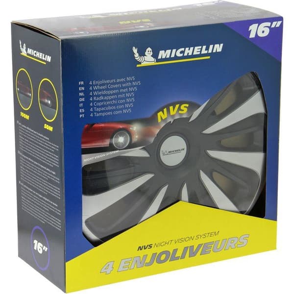 MICHELIN pölykapseli 16 NVS 3D 4 kpl laatikossa musta