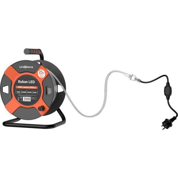 LED-kabeltromle - LINK2HOME - 25 m - 1000 Lm - 10 W
