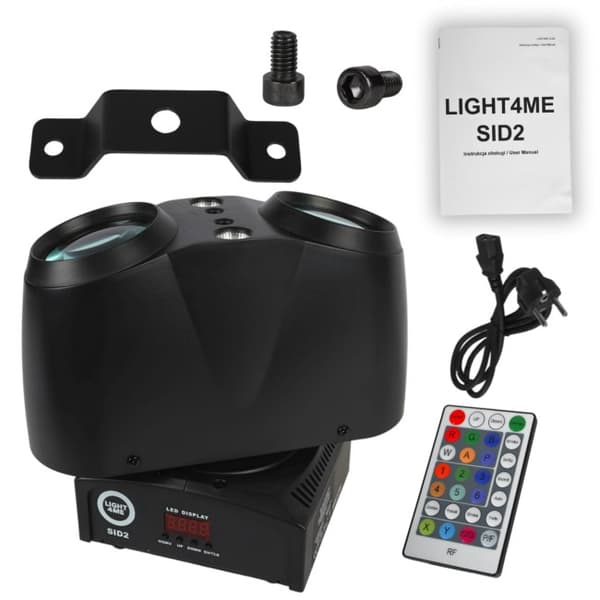 Light4Me SID2 - 4-i-1 LED multieffektlys + stråle/laser/strobeeffekt
