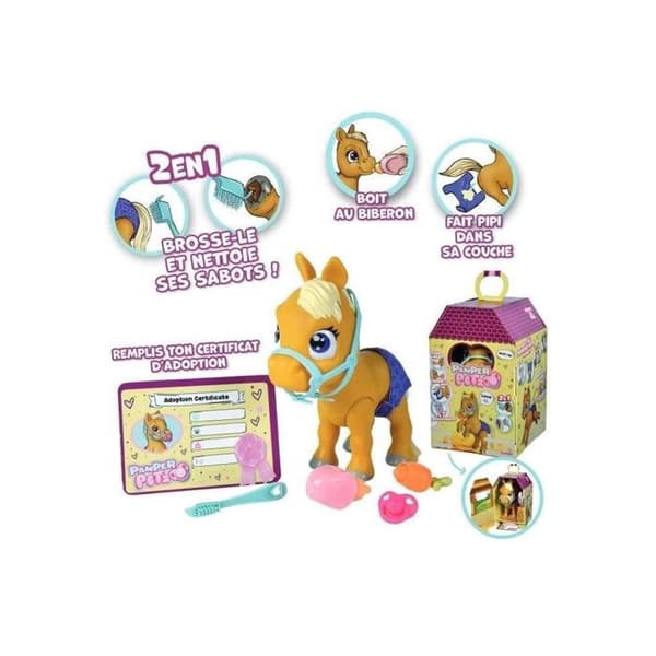 Pamper Petz Pony Interaktiv Ponyfigur + Tilbehør til bleegang