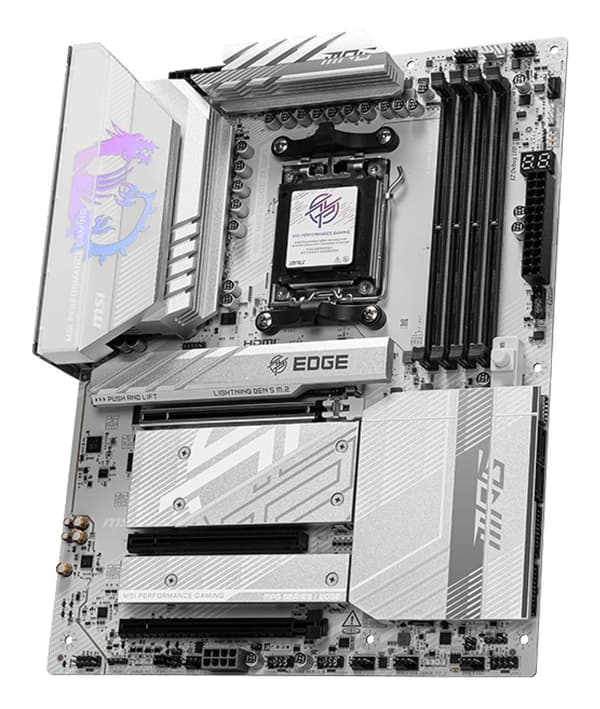MSI MPG B850 EDGE TI WIFI-moderkort AMD B850 Socket AM5 ATX
