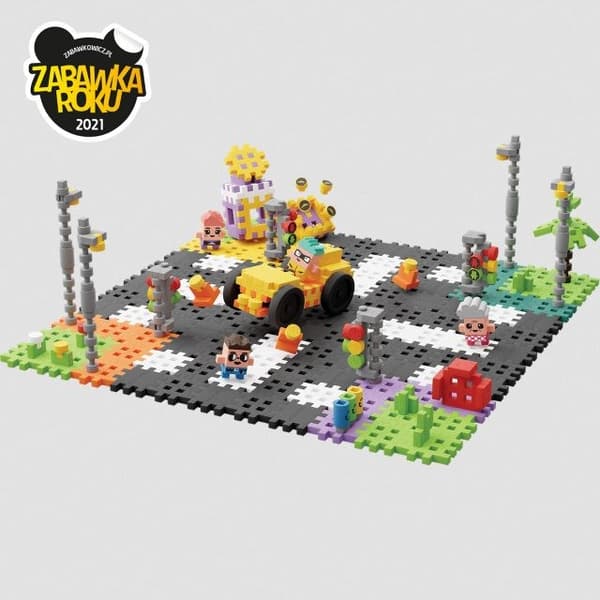 Marioinex Mini Waffle Byggklossar – Stad: Gata, 280 bitar