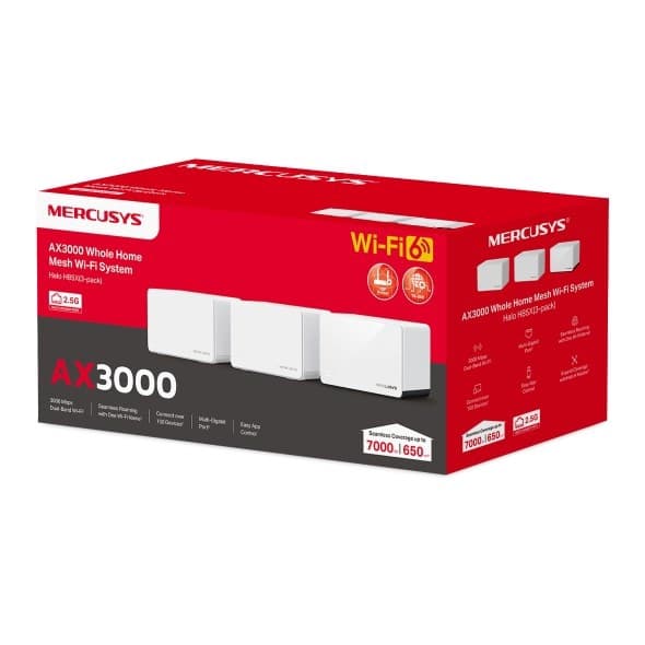 Mercusys HaloH85X - verkkojärjestelmä (3 kpl)