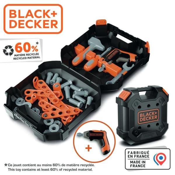 SMOBY - Black & Decker - Tee-se-itse-laukku - 3-vuotiaille