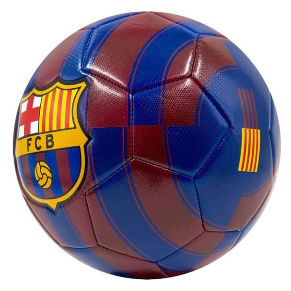 Barcelona Fodbold Størrelse 5 Blå/Rød