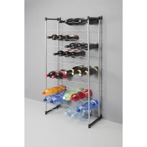 Metaltex Bardolino -pulloteline 72 pullolle 59x26x124 cm hopea/musta