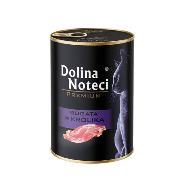 DOLINA NOTECI Premium Rik på kanin - våtfoder för katter - 400 g