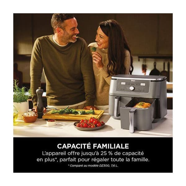 Airfryer - Ninja DZ400EU - 9,5 liter - 2 tanke