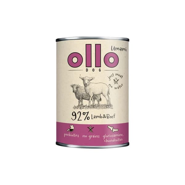 OLLO Umami Lam og oksekød - vådfoder til hunde - 850 g