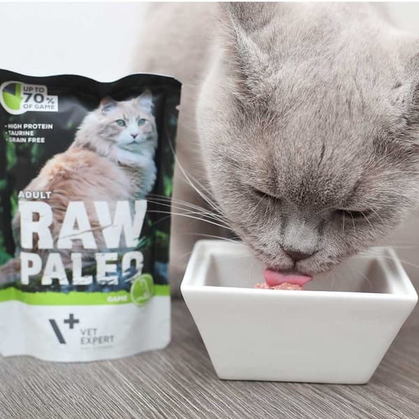 VETEXPERT Raw Paleo Adult Cat Venison - vådfoder til katte - 100 g