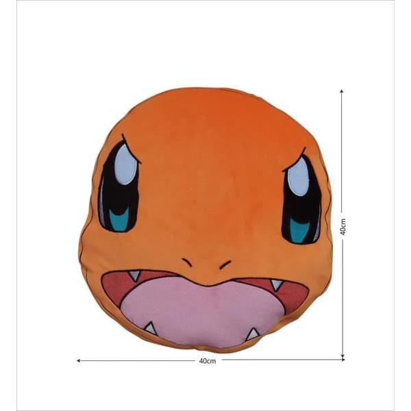 Premium 3D-kudde - POKEMON - Charmander-ansikte - Mikrofiber - 40 cm