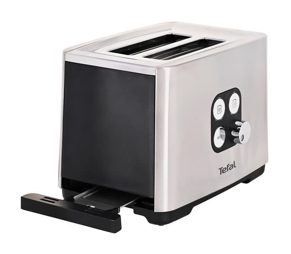 Tefal Equinox TT420D 7 2 skiver Sort, Rustfrit stål