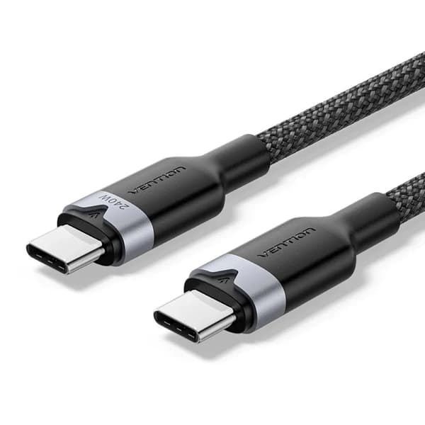 USB-C til C 2.0 Vention3.1 5A 240W 2m sort kabel