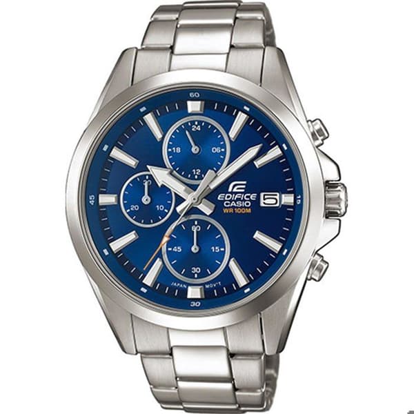 CASIO - Ruostumattomasta teräksestä valmistettu rannekello - EDIFICE - Harmaa