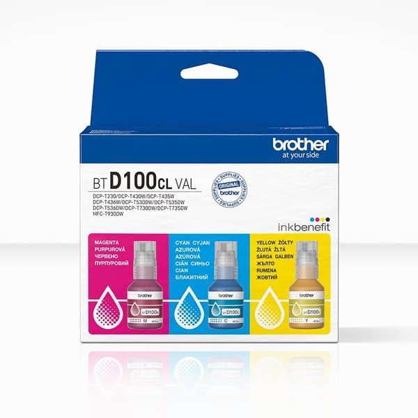 Brother BTD100CLVAL printerblækrefill Original