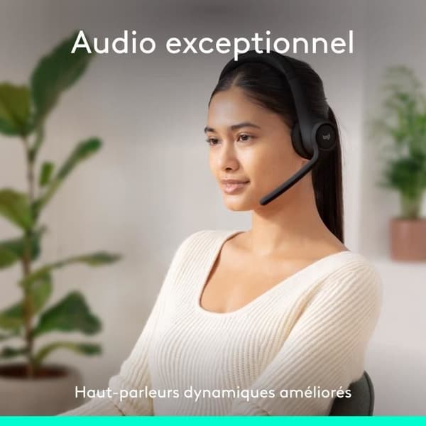 Kuulokemikrofoni - Langaton - Logitech - Zone 300 - Musta