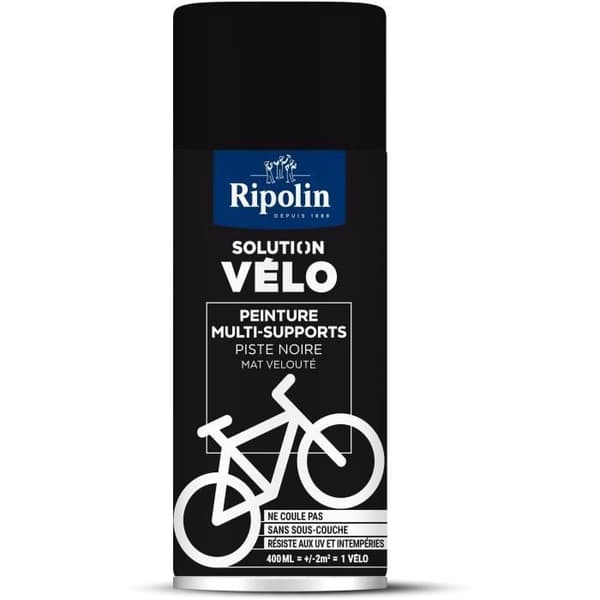 Bike Solution - RIPOLIN - 0,4 L - Mat sort stribe
