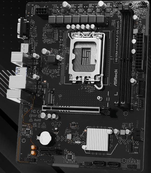 Asrock H610M-HVS/M.2 D5 GEN5 emolevy