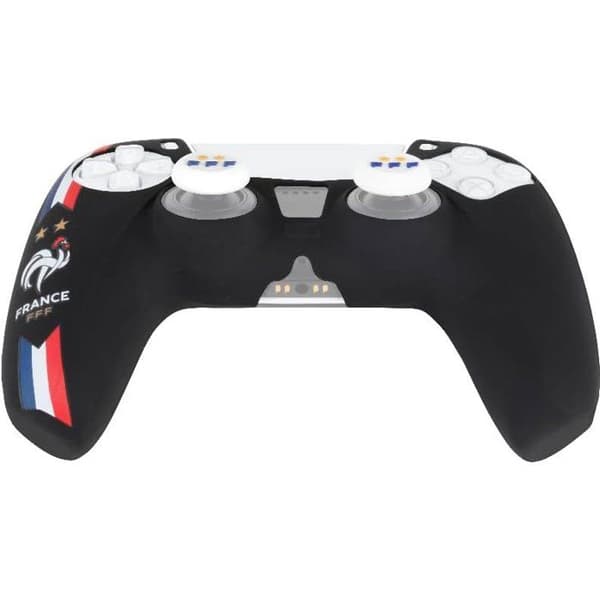 Beskyttelsesetui til DualSense PS5 Controller - Konix - FFF - Silikone - Tommelfingerstøtte - Sort