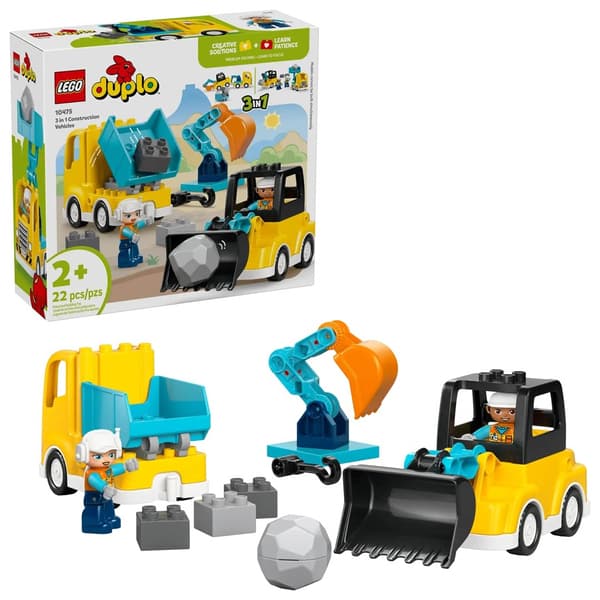 LEGO DUPLO 10475 3 i 1 Entreprenørkøretøjer