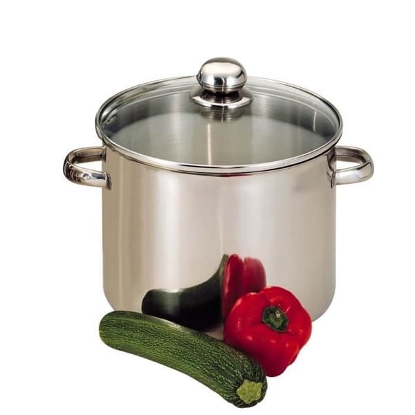 BAUMALU Horeca rostfritt stål + glaslock - 26 cm