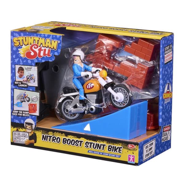 Nitro Boost -moottoripyörä - BANDAI - Stuntman Stu - COSS8201