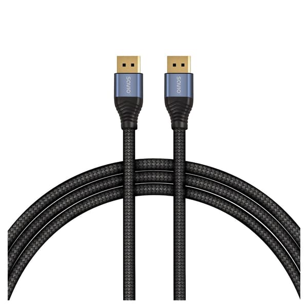 Savio CL-211 DisplayPort-kabel 3 m Sort