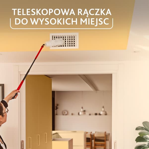 Vileda fejebakke med langt skaft + 1 Flex&Catch refill