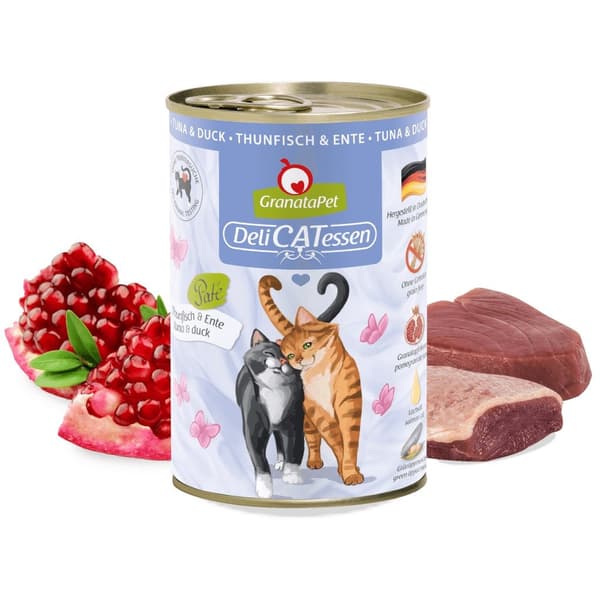 GRANATAPET DeliCATessen Tonfisk och anka - våtfoder för katter - 400 g