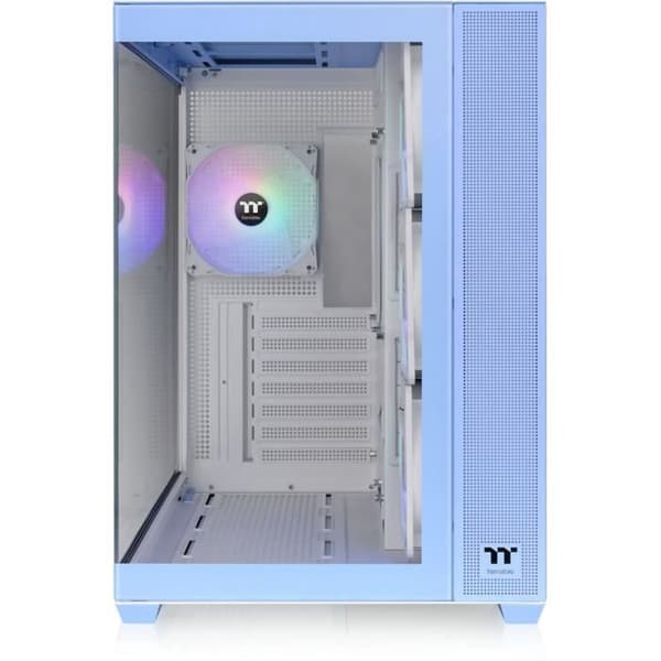 PC-chassi - THERMALTAKE - View 380 TG ARGB Hydrangea Blue - Midi Tower - ATX - Härdat glas - Blå