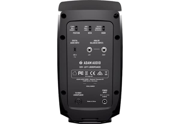 Adam Audio D3V Black - ett par studiomonitorer