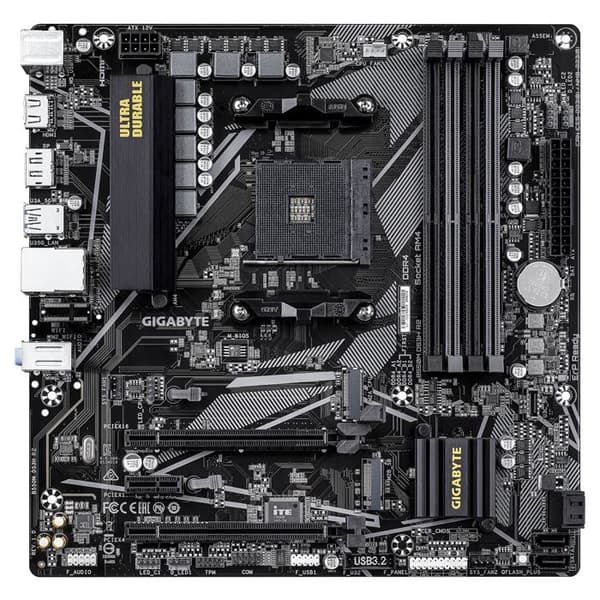 Moderkort - GIGABYTE - B550M DS3H R2 - Micro-ATX-format - AMD B550-chipset - DDR4 och PCIe 4.0