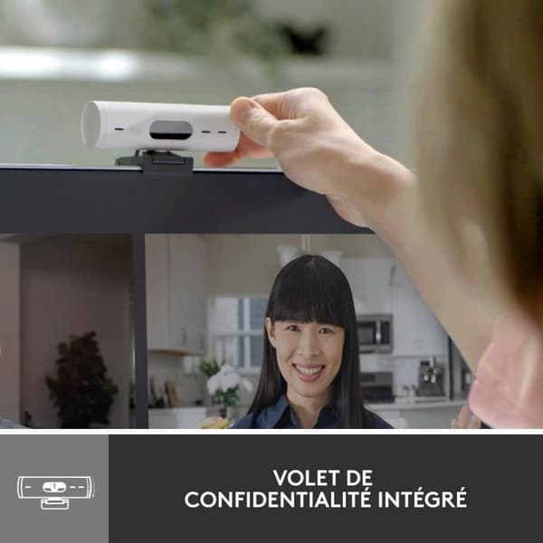Logitech - Brio 500 HD Webcam med Auto - White Expo