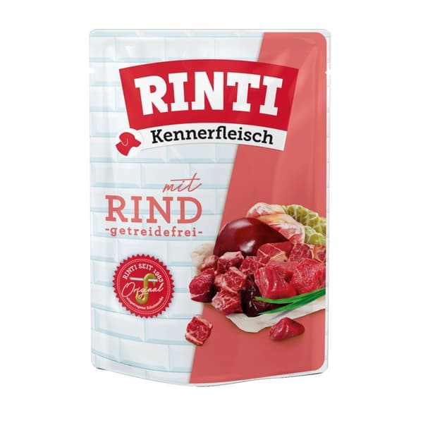 RINTI Kennerfleisch Oksekød - vådt hundefoder - 400g