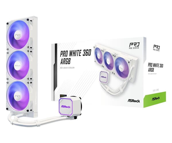 ASRock Pro White 360 ARGB-kylning