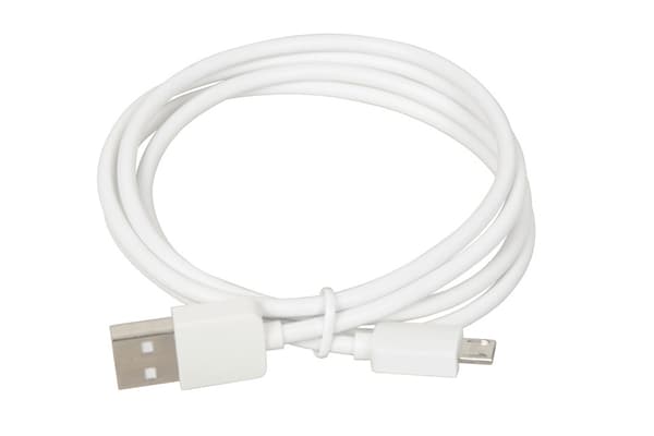 Strømoplader iBOX C-41 USB 2A, 1 USB-port, microUSB-kabel, hvid