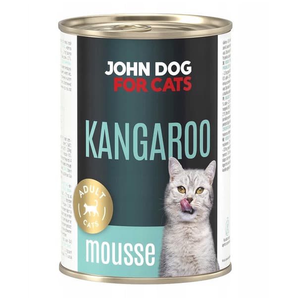 JOHN DOG För katter Kängurumousse - våtfoder för katter - 400 g
