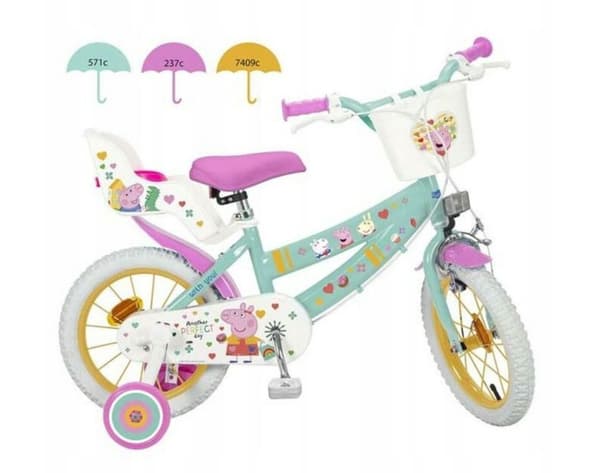 Børnecykel Toimsa 12” Gurli Gris grøn