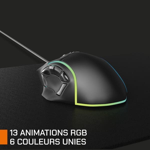 Gamingmus - Kablet - Nova Gaming - Virgo - RGB LED - Sort