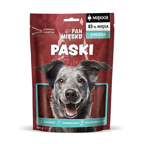 PAN MEAT Stripes Duck - hundgodis - 100g