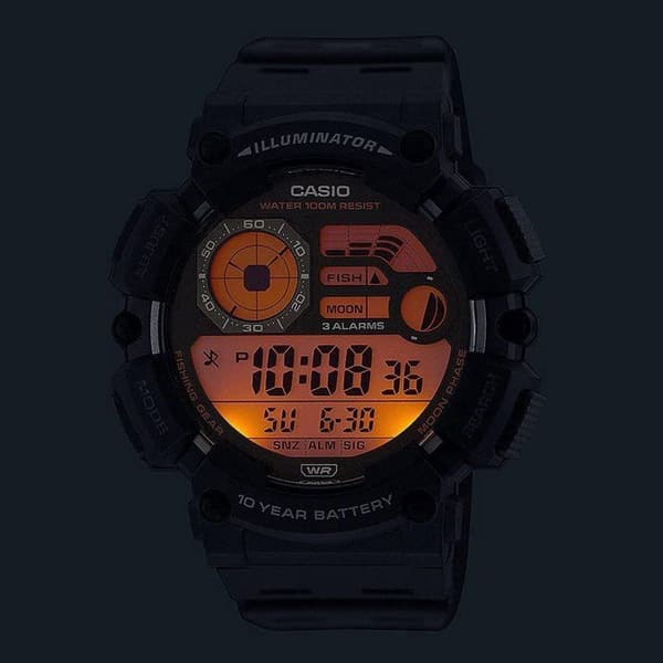 Ur - CASIO - WS-1500H - Unisex - Sort - Quartz - Digitalt