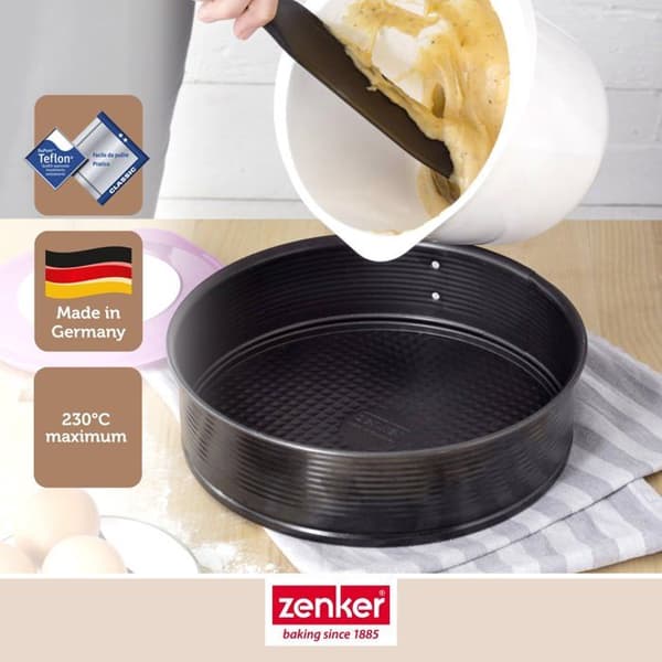 Sæt med 3 runde springforme - ZENKER - Sort Metallic - 20, 24 og 28 cm