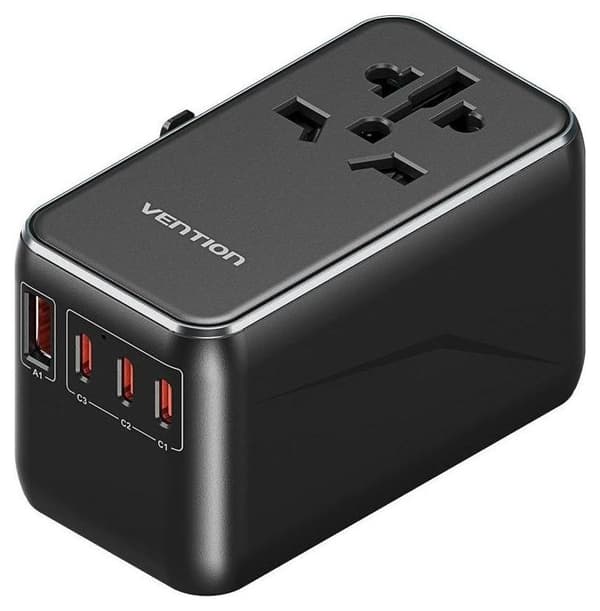 Adapteri Vention 100W laturilla 1xUSB-A 3xUSB-C