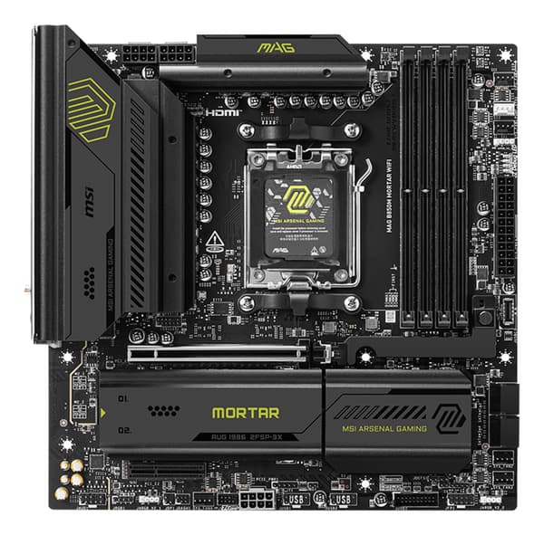 MSI MAG B850M MORTAR WIFI moderkort AMD B850 Socket AM5 micro ATX