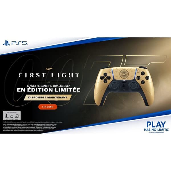 DualSense Langaton Ohjain - Rajoitetun Erän 007 First Light | PS5 ja PC
