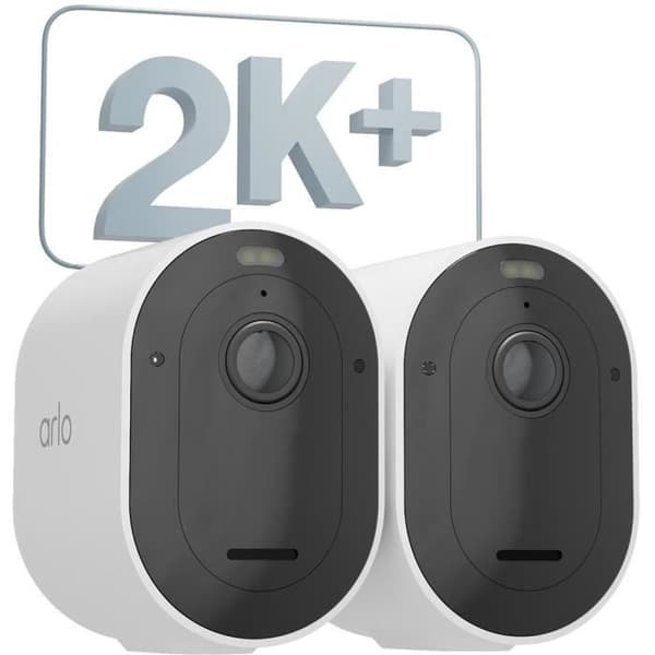 2-pack kameror - ARLO - Pro 5 - Utomhus - Batteri - Nattseende
